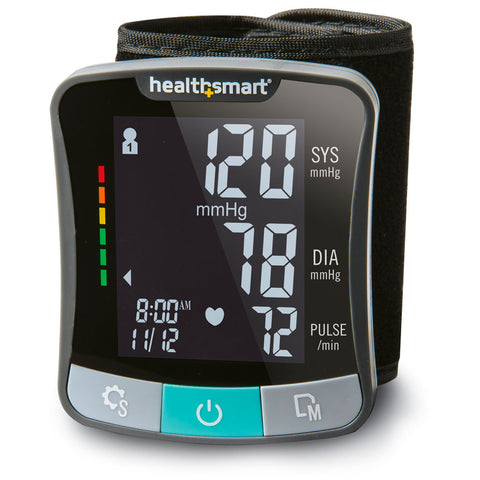 HealthSmart Premium Series Wrist Digital Blood Pressure Monitor AM-04-820-001