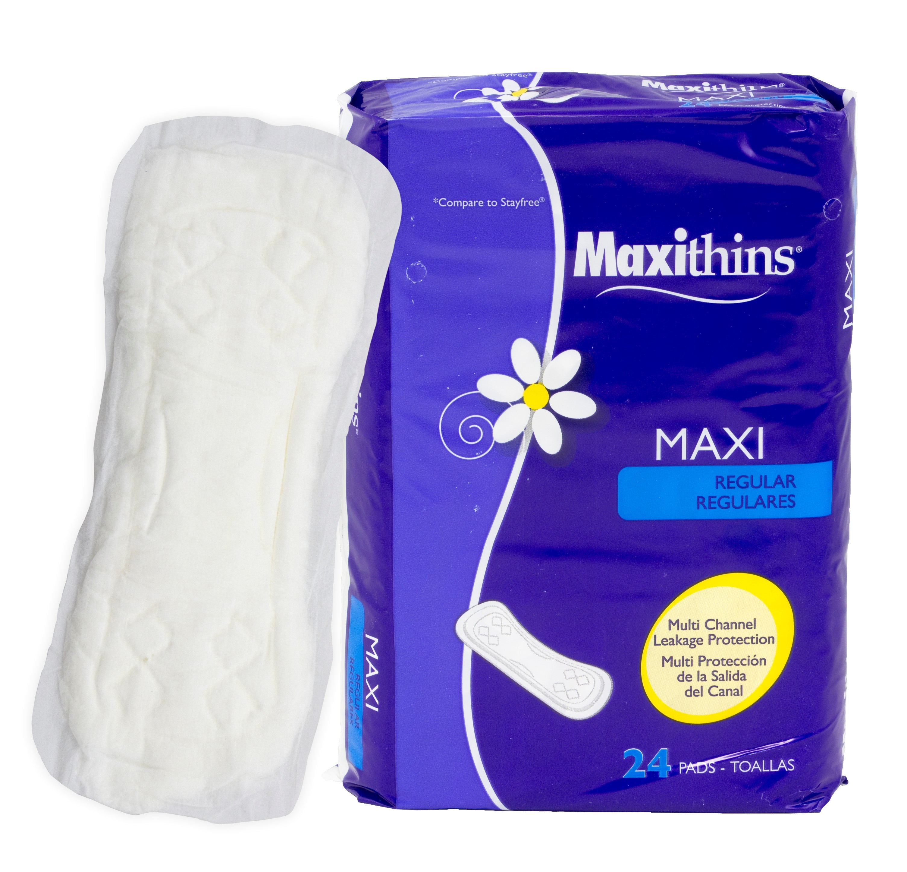Maxithins Tabless Feminine Maxi-Pads AM-08-24310