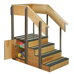 Staircase Storage Island with Doors