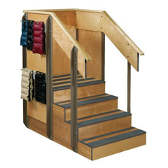 Staircase with 3-Sided Storage