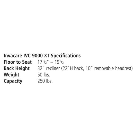 Invacare 9000 XT Recliner Wheelchair