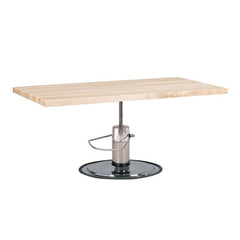 Hydraulic Maple Butcher Block Table