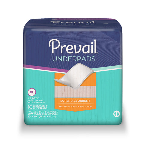 First Quality Products Prevail Super-Absorbent Disposable Underpads, 30" x 30" AM-10-UP100