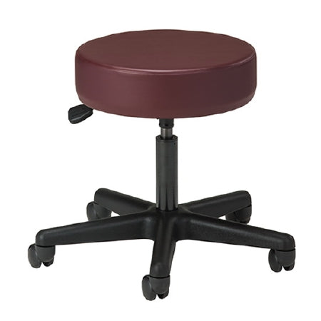 Clinton Industries Exam Stool Standard Series Backless Pneumatic Height Adjustment 5 Casters Canyon