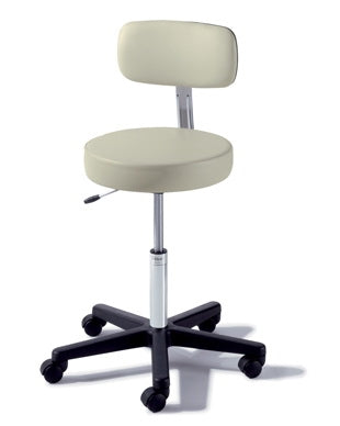 Midmark Air Lift Exam Stool Ritter® 273 Value Series Backless Pneumatic Height Adjustment 5 Casters Ash