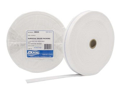 Dukal Wound Packing X-Ray Detectable Cotton Non-impregnated 1/2 Inch X 100 Yard 10 Count NonSterile