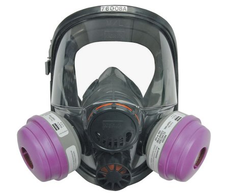 Grainger Honeywell™ North™ 7600 Reusable Respirator Industrial Full Face Adjustable Head Strap Small Gray / Lavender