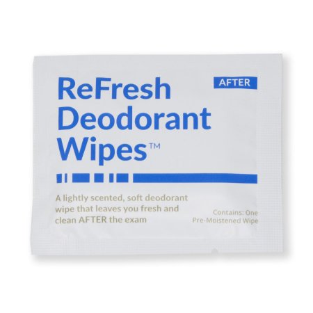 PDC Healthcare Mammography Wipe Refresh Deodorant Wipes™ Individual Packet Water / Alcohol / Potassium Sorbate Lavender Scent 50 Count