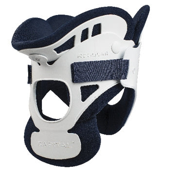 DeRoyal Rigid Cervical Collar with Replacement Pads Capital™ Preformed Adult Regular Two-Piece / Trachea Opening