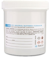 StatLab Medical Products Prefilled Formalin Container Polypropylene 250 mL Fill in 500 mL (16.9 oz.) Screw Cap Warning Label / Patient Information NonSterile