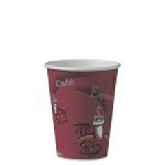 Solo Cup Drinking Cup Solo® 12 oz. Bistro™ Print Paper Disposable