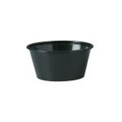 Solo Cup Souffle Cup Solo® 3.25 oz. Black Plastic Disposable