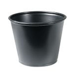 Solo Cup Souffle Cup Solo® 5.5 oz. Black Plastic Disposable