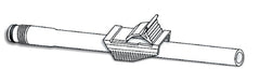 Urocare Products Tube Clamp Urocare® 2 Position, 1.63 x 0.75 x 0.81 Inch, White, Polypropylene- Polyester