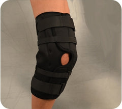 Bird & Cronin Hinged Knee Brace H.K.O. 16 - Anterior Closure 3X-Large D-Ring / Hook and Loop Strap Closure 21 to 23 Inch Knee Circumference 16 Inch Length Left or Right Knee