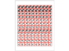 Shamrock Scientific Pre-Printed Label Shamrock Warning Label Red / White Kimdura / Mylar Symbols Black Biohazard 3/4 X 3/4 Inch - M-1003240-1087 - Pack of 25