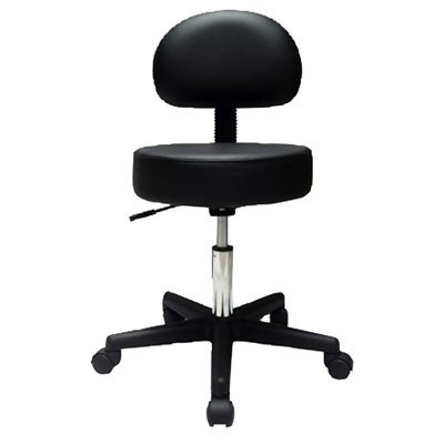 Fabrication Enterprises Mobile Stool Black