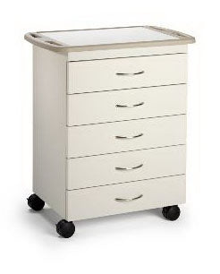 Midmark Mobile Treatment Cabinet 18 X 27 X 33 Inch Pebble Gray 4 Inch