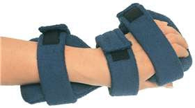 Alimed Deviation Resting Hand Splint ComfySplints™ Foam / Terry Cloth / Metal Left or Right Hand Blue One Size Fits Most