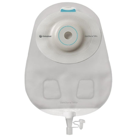 Coloplast Urostomy Pouch SenSura® Mio Convex One-Piece System 10-1/2 Inch Length, Maxi 1 Inch Stoma Drainable Convex Light, Pre-Cut