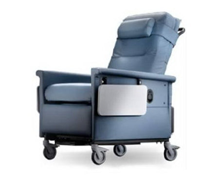 Champion Manufacturing Bariatric Transport Manual Recliner 56 Series Cranberry 5 Inch Thermoplastic Casters