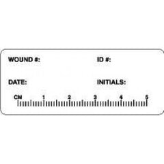 Precision Dynamics Pre-Printed Label Advisory Label White Paper Wound Black Safety and Instructional 1 X 2-1/2 Inch - M-1005564-4634 - Roll of 1