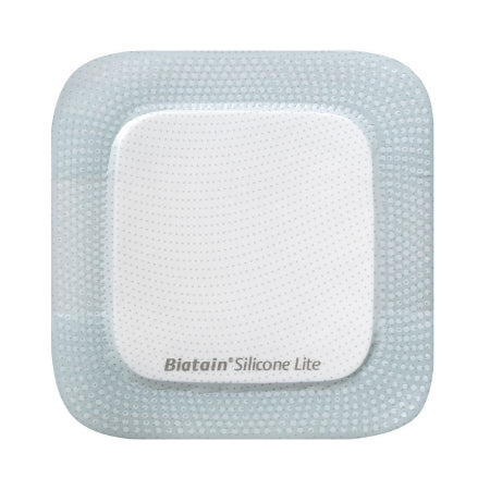 Coloplast Thin Silicone Foam Dressing Biatain® Silicone Lite 2 X 2 Inch Square Silicone Adhesive with Border Sterile