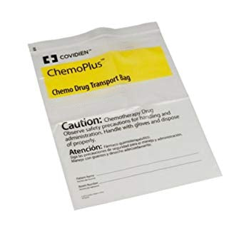 Cardinal Chemo Drug Transport Bag ChemoPlus™ 13 X 19 Inch Clear / Yellow Zip Closure - M-1006317-1951 - Case of 250