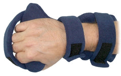 Patterson Medical Supply Hand Deviation Orthosis ComfySplints™ Below-the-Wrist Swivel Terry Cloth Left or Right Hand Blue One Size Fits Most
