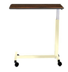 AmFab Company Overbed Table Deluxe Top Automatic Lift 28 to 45 Inch Height Range