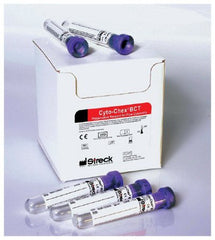 Fisher Scientific Cyto-Chex® BCT Venous Blood Collection Tube Hematology K3 EDTA / Immunophenotyping Preservative Additive 5 mL Purple Conventional Closure Glass Tube