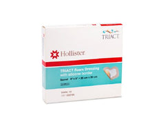 Urgo Medical North America LLC Silicone Foam Dressing TRIACT 8 X 8 Inch Square Silicone Adhesive with Border Sterile