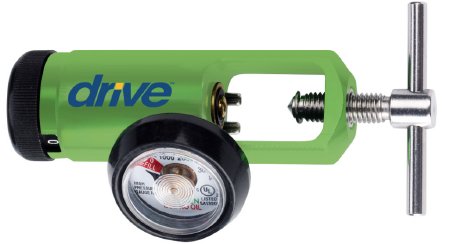 Drive Medical Drive™ Oxygen Regulator Click Style 0 - 15 LPM Barb Outlet CGA-870