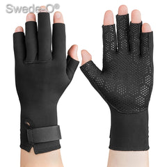 Core Products Arthritis Gloves Swede-O® Thermal Arthritic Open Finger Medium Over-the-Wrist Hand Specific Pair Stretch Fabric - M-1007376-4305 - Pair