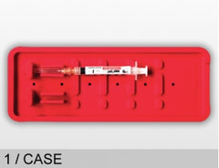 Viscot Industries Syringe Tray Soffzone® Red, 3 X 9 Inch