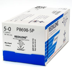 Myco Medical Supplies Suture with Needle Reli® Redilene™ Nonabsorbable Uncoated Blue Suture Monofilament Polypropylene Suture Size 5 - 0 18 Inch Suture 1-Needle 13 mm Length 3/8 Circle Conventional Cutting Needle