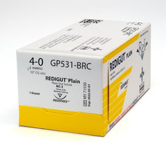 Suture with Needle Reli® Absorbable Uncoated Undyed Suture Plain Gut Size 4 - 0 10 Inch Suture 1-Needle 13 mm Length 3/8 Circle Reverse Cutting Needle