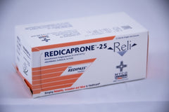 Suture with Needle Reli® Absorbable Uncoated Undyed Suture Monofilament Poliglecaprone Size 1 36 Inch Suture 1-Needle 13 mm Length 1/2 Circle Taper Point Needle