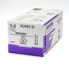 Suture with Needle Reli® Redisorb Absorbable Coated Undyed Suture Braided Polyglycolic Acid Suture Size 3 - 0 27 Inch Suture 1-Needle 19 mm Length 3/8 Circle Precision Reverse Cutting Needle