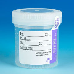 Globe Scientific Specimen Container Tite-Rite™ 53 mm Opening Polypropylene 90 mL (3 oz.) Screw Cap Patient Information Sterile