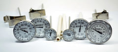 PANTek Technologies LLC Bi-Metallic Dial Thermometer Thermco® Celsius -50° to 100°C Stainless Steel Probe Pan Clip Does Not Require Power