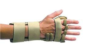 Alimed Wrist / Hand Night Splint 3pp® Comforter™ Cotton / Neoprene / Thermoplastic Right Hand Beige Small