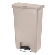 RJ Schinner Co Trash Can Rubbermaid® Slim Jim® 13 gal. Rectangular Beige Plastic Step On - M-1008661-2781 - Each