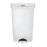 RJ Schinner Co Trash Can Rubbermaid® Slim Jim® 18 gal. Rectangular White Plastic Step On - M-1008667-2192 - Each