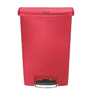 RJ Schinner Co Trash Can Rubbermaid® Slim Jim® 24 gal. Rectangular Red Plastic Step On - M-1008669-3681 - Each