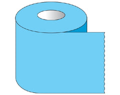 Shamrock Scientific Blank Label Tape Shamrock Multipurpose Label Blue 2 X 500 Inch - M-1008790-3823 - Roll of 1