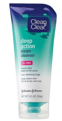 Johnson & Johnson Consumer Facial Cleanser Clean & Clear® Cream 6.5 oz. Tube Scented