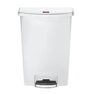 RJ Schinner Co Trash Can Rubbermaid® Slim Jim® 24 gal. Rectangular White Plastic Step On - M-1009542-1149 - Each