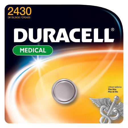 Duracell Lithium Battery Duracell® CR2430 Coin Cell 3V Disposable 1 Pack - M-1009772-1872 - Case of 36