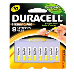 Duracell Zinc-Air Battery Duracell® 10 Cell 1.4V Disposable 8 Pack - M-1009779-3195 - Box of 6